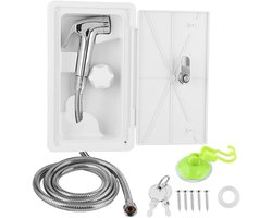 Byshayne - Buiten Douchecabine - Hoogwaardige kwaliteit - Duurzaam en innovatief - Geschikt voor caravan - Innovatieve buiten douche - Eenvoudige in...
