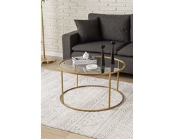 BYSU Home&Deco LAPEN - Salontafel - Gold en transparant