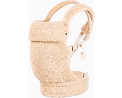 ByTwinly Draagzak Baby – Babydrager – Baby Carrier – Ergonomisch – Comfortabel & Verstelbaar – Vanaf 0 tot 36 Maanden – Buikdrager & Rugdrager – Kinderdrager – Zachte Teddy Draagzak – Teddy – Fleece – Baby & Kind – Kraamcadeau – Cadeau – Licht Kaki