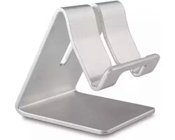 C2H - Telefoon Houder voor Bureau - iPhone Tafel Standaard - ZILVER - iPad / Samsung houder standaard - GSM Laadstation Standaard - Telefoonhouder
