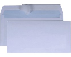 C5/6 Enveloppen - Bank envelop - 114 x 229 mm - 100 stuks - zelfklevend met plakstrip - 80 Gram - DULA