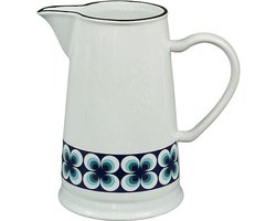 CABANAZ - schenkkan, Ramona, retro, keramiek, PITCHER, 1.6 liter, blauw