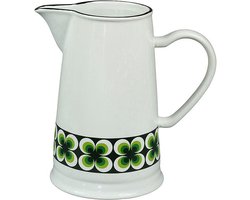 CABANAZ - schenkkan, Ramona, retro, keramiek, PITCHER, 1.6 liter, groen