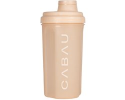 Cabau Shakebeker Beige (700 ml) - BPA-vrij - Klontvrij inclusief zeef - Proteïne Shaker - Voor jouw eiwit-en maaltijdshakes - Vaatwasser vriendelijk