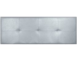 CABECERO CALA KUNSTLEER ZILVER 90
