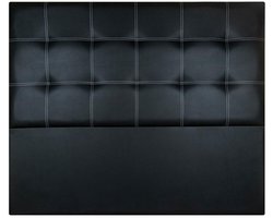 CABECERO IRIS KUNSTLEER ZWART 145