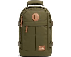 CabinMax Metz Reistas – Handbagage 20L – Rugzak – Schooltas - 40x25x20 cm – Compact Backpack – Lichtgewicht – Wood Green