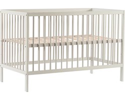 Cabino Baby Bed / Ledikant Mees 60x120 cm Verstelbare Bodem - Wit