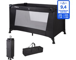 Cabino Campingbedje / Reisbedje Opvouwbaar – 120 x 60 cm - Zwart