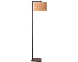 Cacao Vloerlamp Stang 4874CA Met Schakelaar - Tijdloos Design Van Metaal En Kurk, 160 cm Hoog, Ideaal Voor Binnengebruik