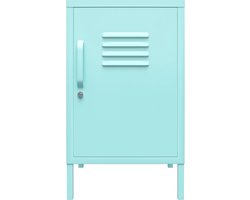 Cache|Bijzettafel met 1 deur in metaal mint