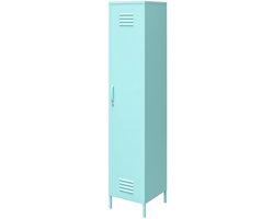 Cache|Hoge kast met 1 deur in metaal mint