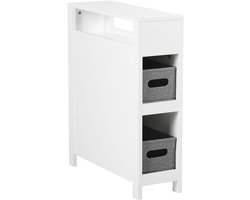 CACHI - Badkamerkast - Wit - 20 x 70 cm - MDF