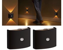 Cacious Draadloze Wandlamp | Zwart - Zonder te Boren