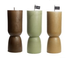 Cactula extra grote buitenkaarsen voor heel veel branduren! 100 uur | set van drie kaarsen | eucalyptus fudge en grape
