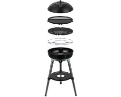 CADAC Carri Chef 40/Grill 2 Braai Gasbarbecue – Lichtgewicht en Draagbaar – Roestvrijstalen Brander met Piëzo-Ontsteking – GreenGrill Coating – Inclusief Uitneembare Vetpan en Deksel als Windscherm