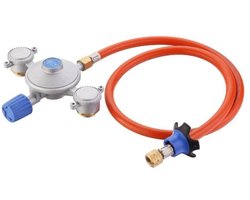 Cadac - Dual Power Pak drukregelaar set – Gasvoorziening voor barbecues en kooktoestellen