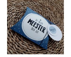 Cadeau Meester Bedanken | Einde Schooljaar Kado | Gondeldoosje