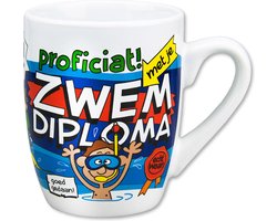 Cadeau mok - mok - zwemdiploma cadeau - zwemdiploma gehaald - mok - beker