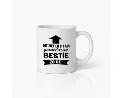 Cadeau voor Beste Vriend(in) Mok – ‘Dit Ziet Er Uit Als Geweldige Bestie’ – Perfecte Vriendschapskoffiemok