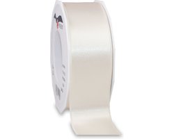 Cadeaulint/sierlint Satijn - 4 cm x 25 meter - beige - cadeaus inpakken - decoratie/hobby