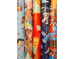 Cadeaupapier - Kids Everyday - 5 rollen - 200x70cm