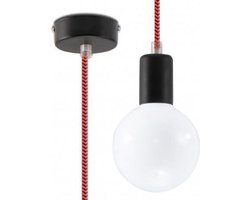 Cades Retro Ophanging Zwart & Rood Draad 1,5M