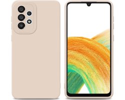 Cadorabo Hoesje geschikt voor Samsung Galaxy A32 4G in FLUID CREAM - Beschermhoes gemaakt van flexibel TPU silicone Cover Fluid Case