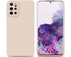 Cadorabo Hoesje geschikt voor Samsung Galaxy S20 PLUS in FLUID CREAM - Beschermhoes gemaakt van flexibel TPU silicone Cover Fluid Case