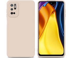 Cadorabo Hoesje geschikt voor Xiaomi RedMi NOTE 10 5G / POCO M3 PRO 5G in FLUID CREAM - Beschermhoes gemaakt van flexibel TPU silicone Cover Fluid Case