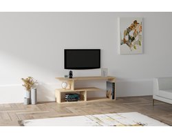 Cafu TV-meubel | 100% MELAMINE | Saffier - Emob - TV-meubel - Bruin - Spaanplaat