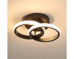 Cahaya Plafondlamp Circle - 2023 model - zwart - LED verlichting - LED