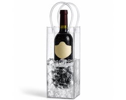 Caimco Wijnkoeler - Champagnekoeler - Wijn accessoires - Wijnfleskoeler - koeltas - ice bag - Waterzak - Transparant