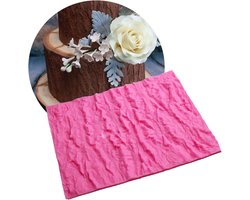 Cake Template Stencil - Cake Stencil Wood Grain - Cake Mold Tree Bark Decoration - Silicone Mold voor Decoreren van Taarten - Vorm van Schorsstructuur