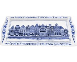 Cakeschaal - Grachtenpanden - 30 cm