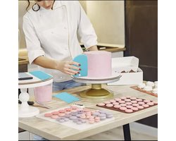Cake/Taart Decoratie Gereedschap Set – 40-Delig – Spuitzakken, Spatels & Spuitmonden – Herbruikbaar - F2.2