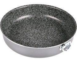 Cakevorm Rond - Bakvorm Taart - Zelf Bakken - Steen Effect Coating - 32 cm - Zwart