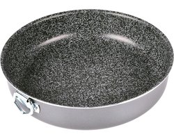 Cakevorm - Taartvorm Rond - Zelf Bakken - Artech Steen Effect - 24 cm - Zwart