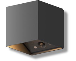 Calex Falerna Wandlamp - 2 Stuks - Oplaadbaar - Up en Down Tuinverlichting - Indirect Licht - Dimbaar - Zwart
