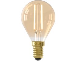 Calex Filament LED Lamp - E14 - P45 Lichtbron Goud - 3.5W - Dimbaar