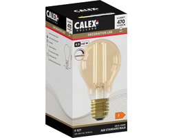 Calex Filament LED Lamp - E27 - A60 Lichtbron Goud - 4.5W - Dimbaar