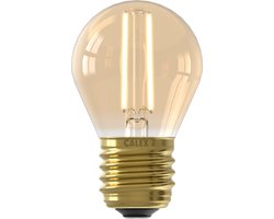 Calex Filament LED Lamp - E27 - P45 Lichtbron Goud - 3.5W - Dimbaar