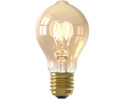 Calex Filament LED Lamp - E27 - Vintage Lichtbron - A60 - Goud - 3.8W - Dimbaar
