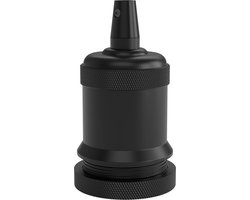 Calex lamphouder E27 aluminium model piek M-003 mat zwart