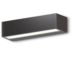 Calex Modena Wandlamp - Downlight - Buiten & Binnen - Geïntegreerd LED - Warm Wit Licht - 26cm - Waterdicht - Zwart
