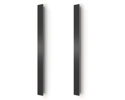 Calex Montevia Villa Wandlamp - Buitenverlichting - Warm Wit Indirect licht - LED - Waterdicht - 100 cm - Zwart - 2-Pack