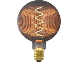 Calex Pulse Nantes LED Lamp - E27 - Filament Lichtbron - Warm Wit Licht - Rookglas