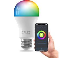 Calex Smart LED Lamp - E27 - RGB en Warm Wit - Slimme Verlichting - 9.4W