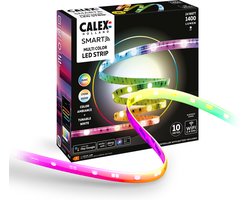 Calex Smart LED Strip - 100M, RGBIC+CCTIC, Wifi Bedienbaar, Muzieksynchronisatie, Binnengebruik, 1400 Lumen, Slimme Lichtstrip, Smart Verlichting