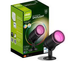 Calex Smart Outdoor LED Buitenlamp - Slimme Grondspot - RGB en Warm Wit Licht - 4W - Zwart